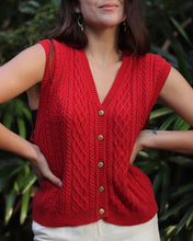 Load image into Gallery viewer, Cherry Red Cardigan