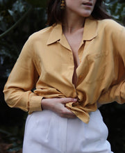 Load image into Gallery viewer, Marigold Silk Blouse