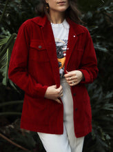 Load image into Gallery viewer, Vintage Red Corduroy Jacket