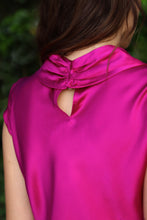 Load image into Gallery viewer, Silk Magenta Blouse