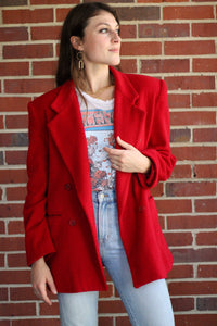 Scarlet Wool Structured Jacket