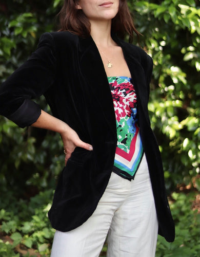 Velvet Noir Blazer