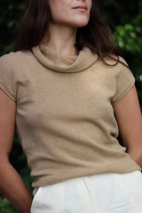 Tan Cashmere Top