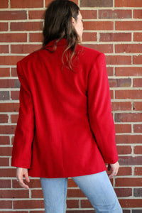 Scarlet Wool Structured Jacket