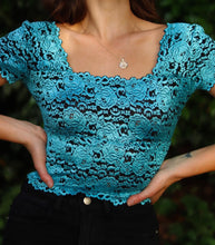 Load image into Gallery viewer, Cerulean Rose Blouse