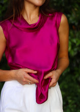 Load image into Gallery viewer, Silk Magenta Blouse