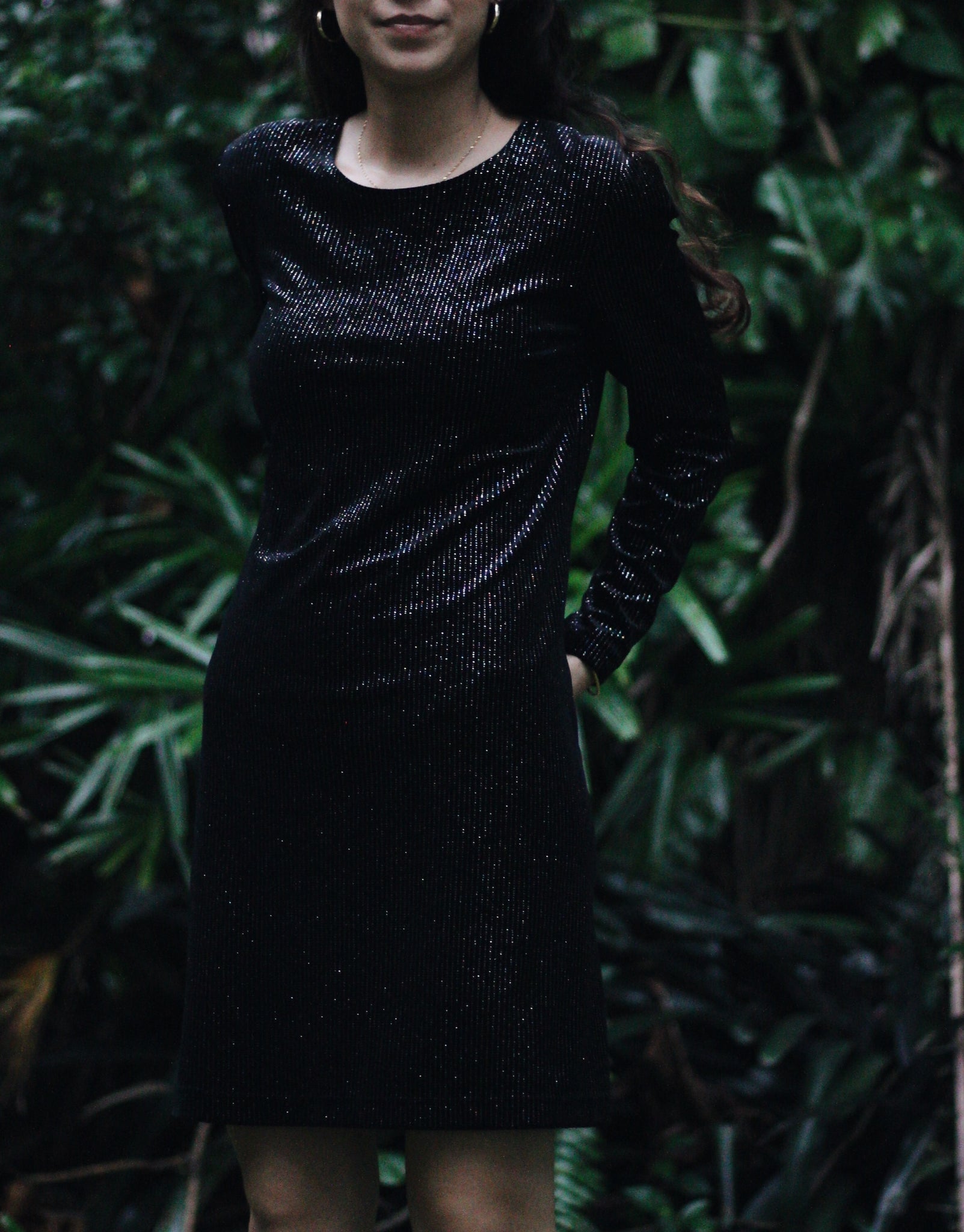 Midnight Velvet Shift Dress salovintage Midnight Velvet Shift Dress salovintage