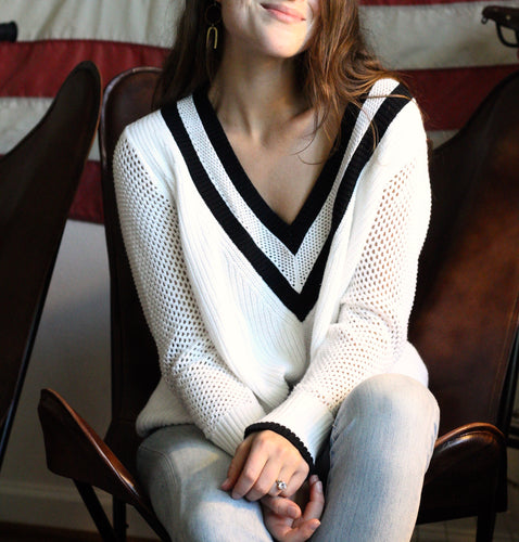 B&W Knit Sweater
