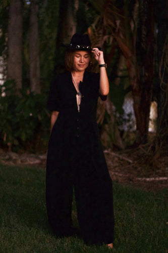 Vintage Onyx Jumpsuit