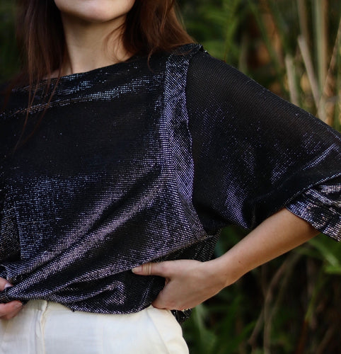 Vintage Disco Dolman Blouse