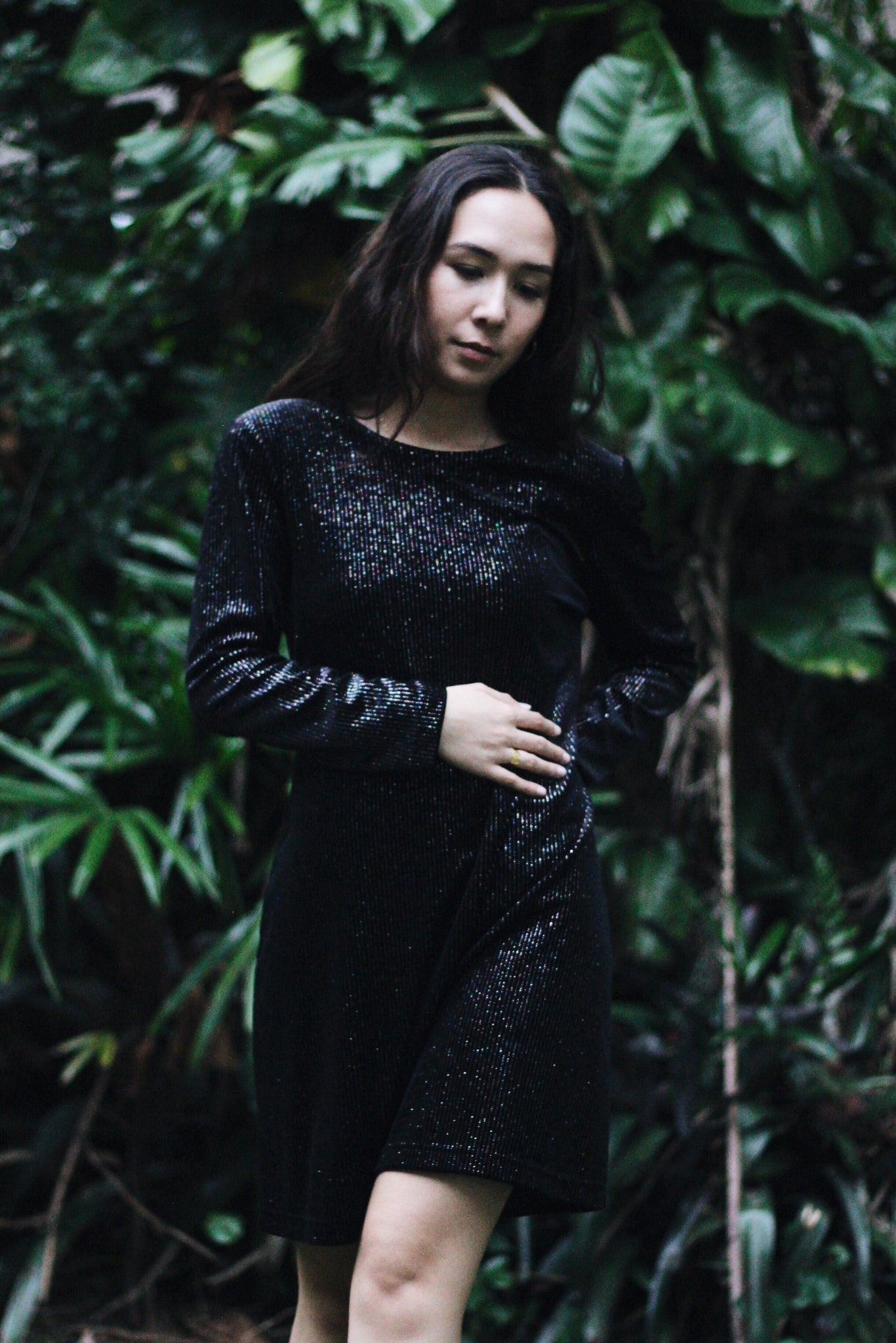 Midnight Velvet Shift Dress salovintage Midnight Velvet Shift Dress salovintage