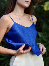 Load image into Gallery viewer, Satin Cobalt Cami