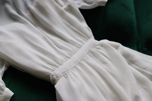 Oscar de la Renta White Gown and Robe Set