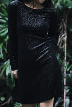 Load image into Gallery viewer, Midnight Velvet Shift Dress