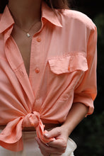 Load image into Gallery viewer, Peach Silk Blouse