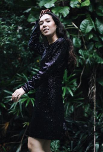 Midnight Velvet Shift Dress