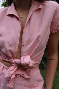 Pink Linen Set