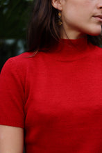 Load image into Gallery viewer, Crimson Mock Neck Knit