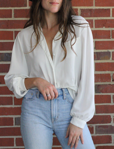 Vintage Ivory Blouse