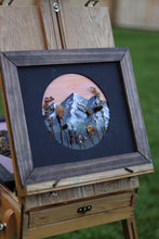 Load image into Gallery viewer, Mixed Media Mountainscape - Sunset 1