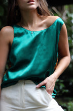 Load image into Gallery viewer, Color Block 4-Way Silk Blouse