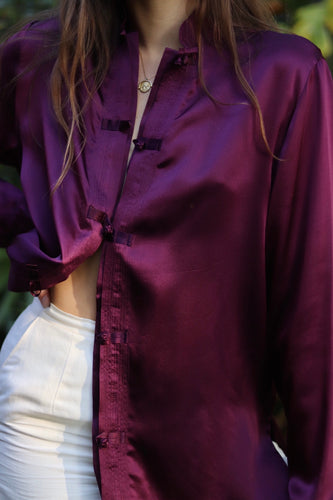 Pure Silk Plum Tunic