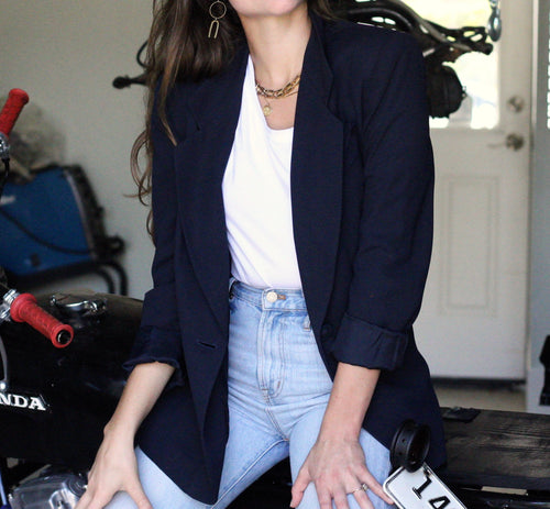 Vintage Navy Blazer